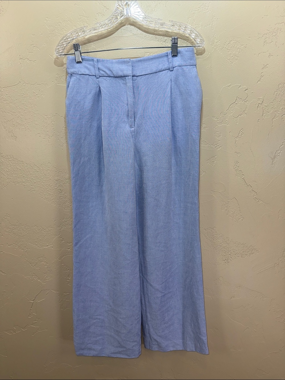 LOFT Light Blue Wide Leg Pants - Picture 2 of 9
